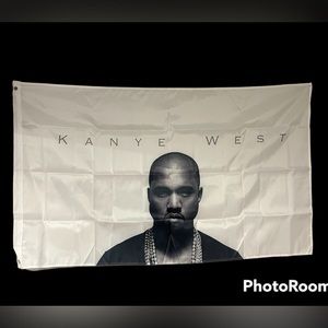 Kanye West Portrait  Flag  3x5 Feet Brand New Rappers College Dorm Student Music